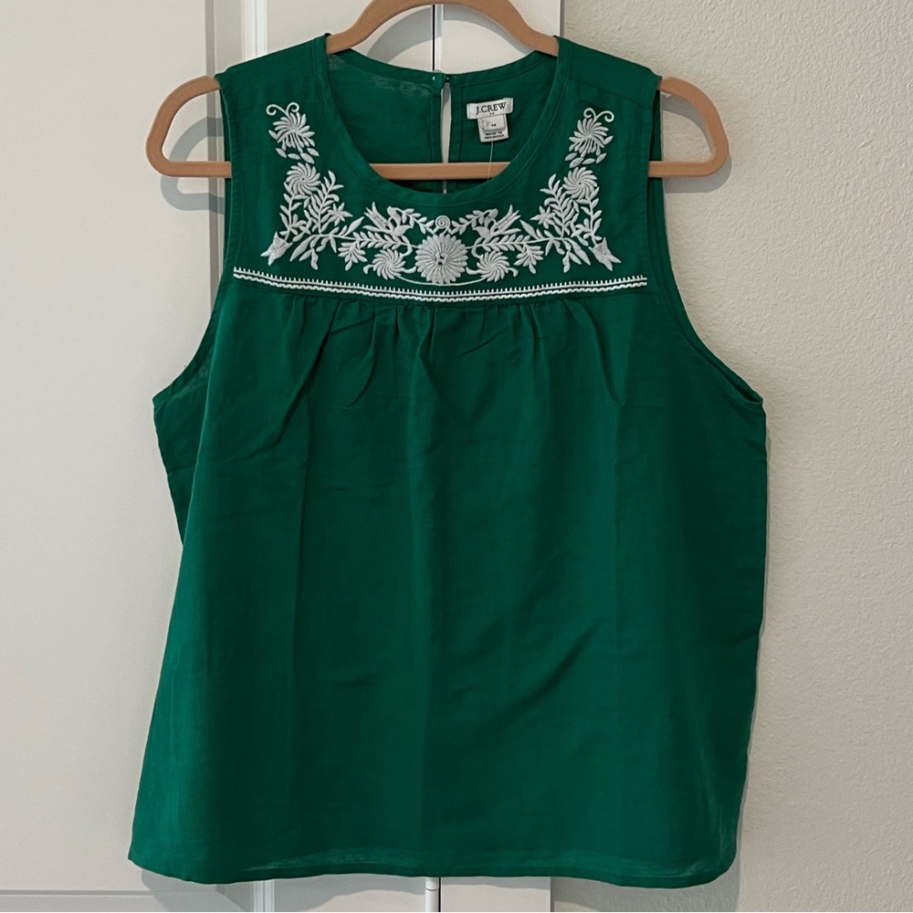 J. Crew Embroidered Top